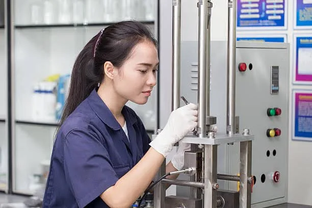 polymer quality control lab testing process in plastics manufacturing